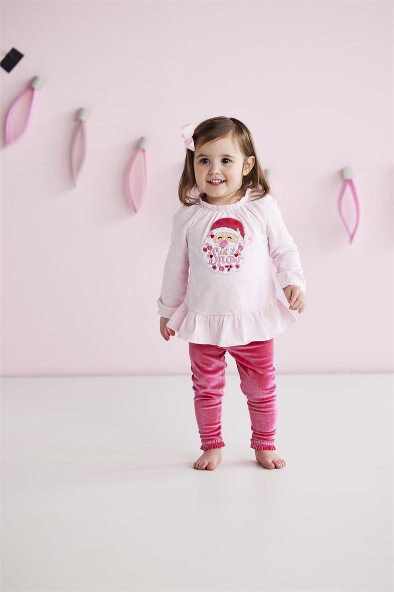 Mudpie Santa Tunic Set