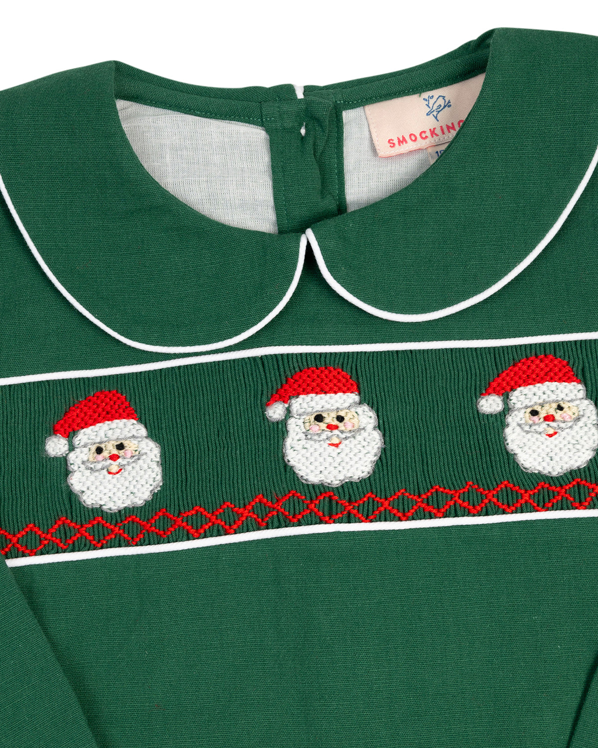 Smockingbird Smocked Santa Shortall