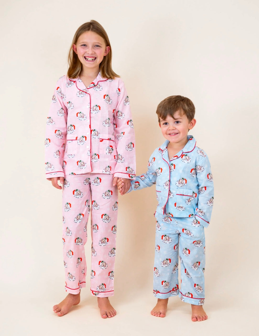Smockingbird Santa Pajama