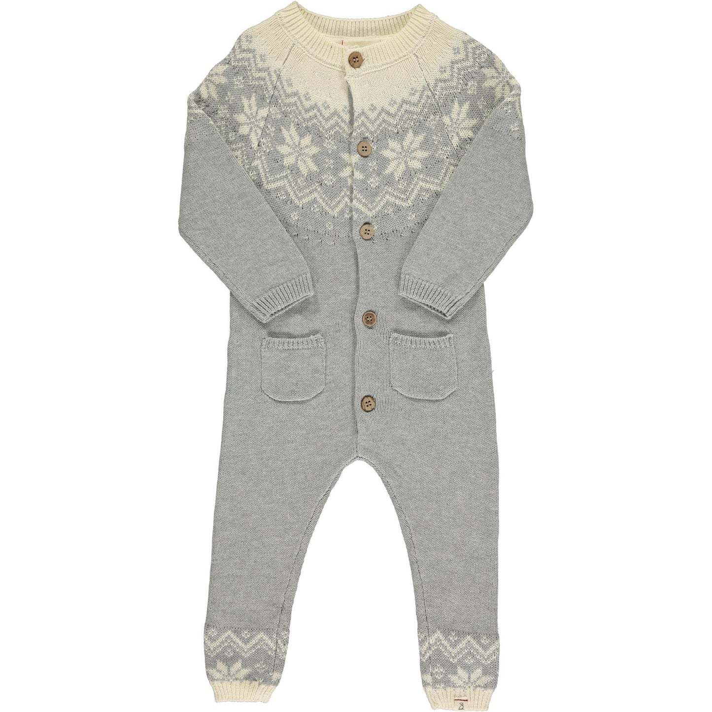 Me & Henry Grey Polar Romper
