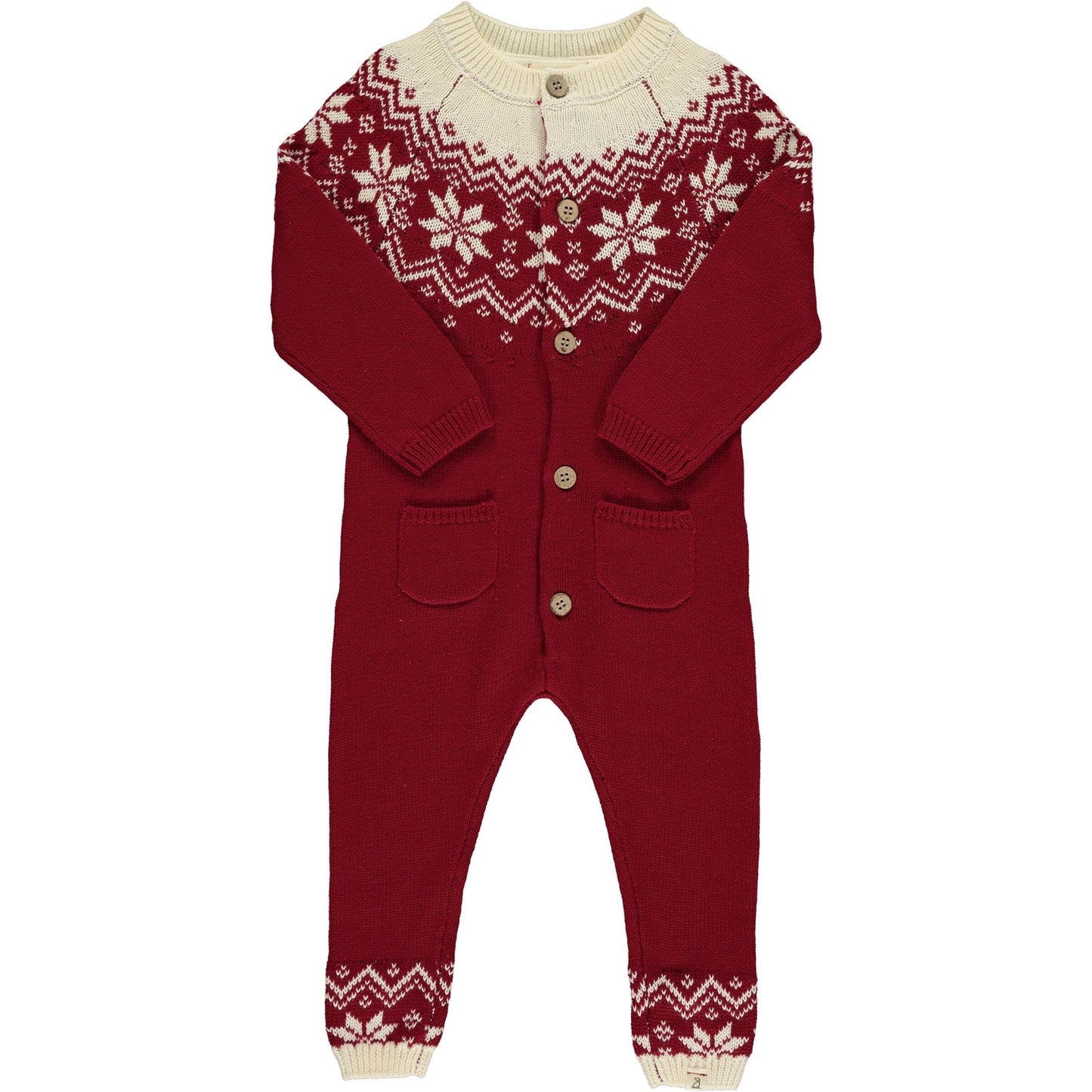 Me & Henry Red Polar Romper