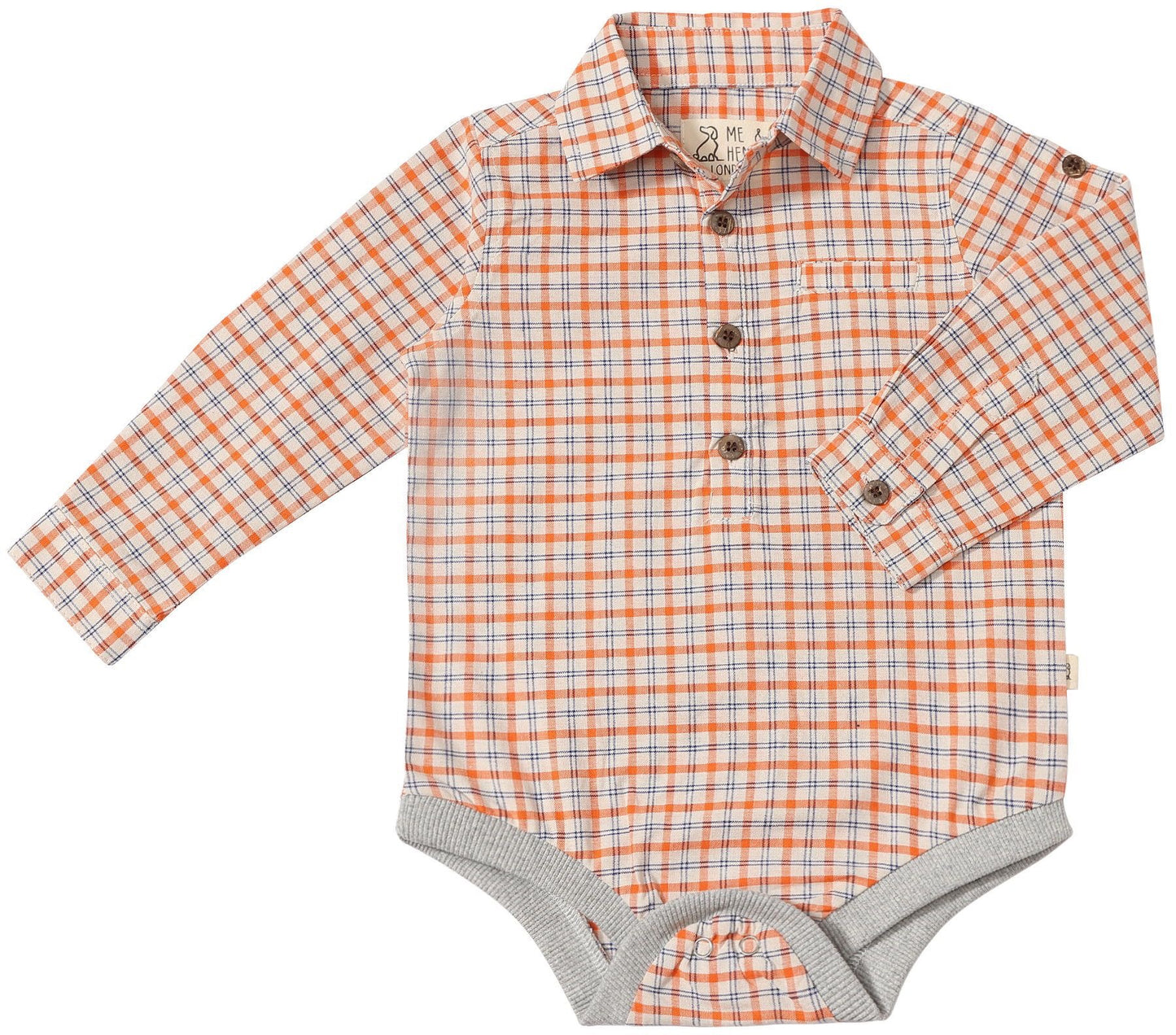 Me & Henry Orange Jasper Onesie