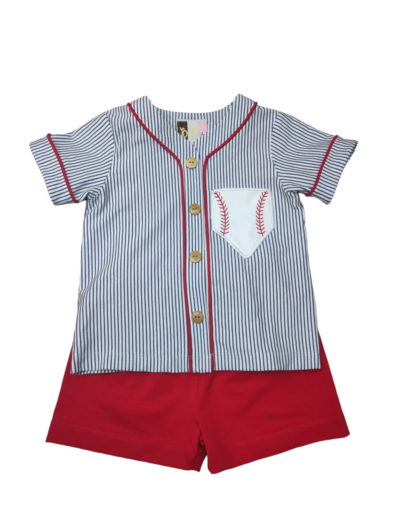 Banana Split Baseball Short Set