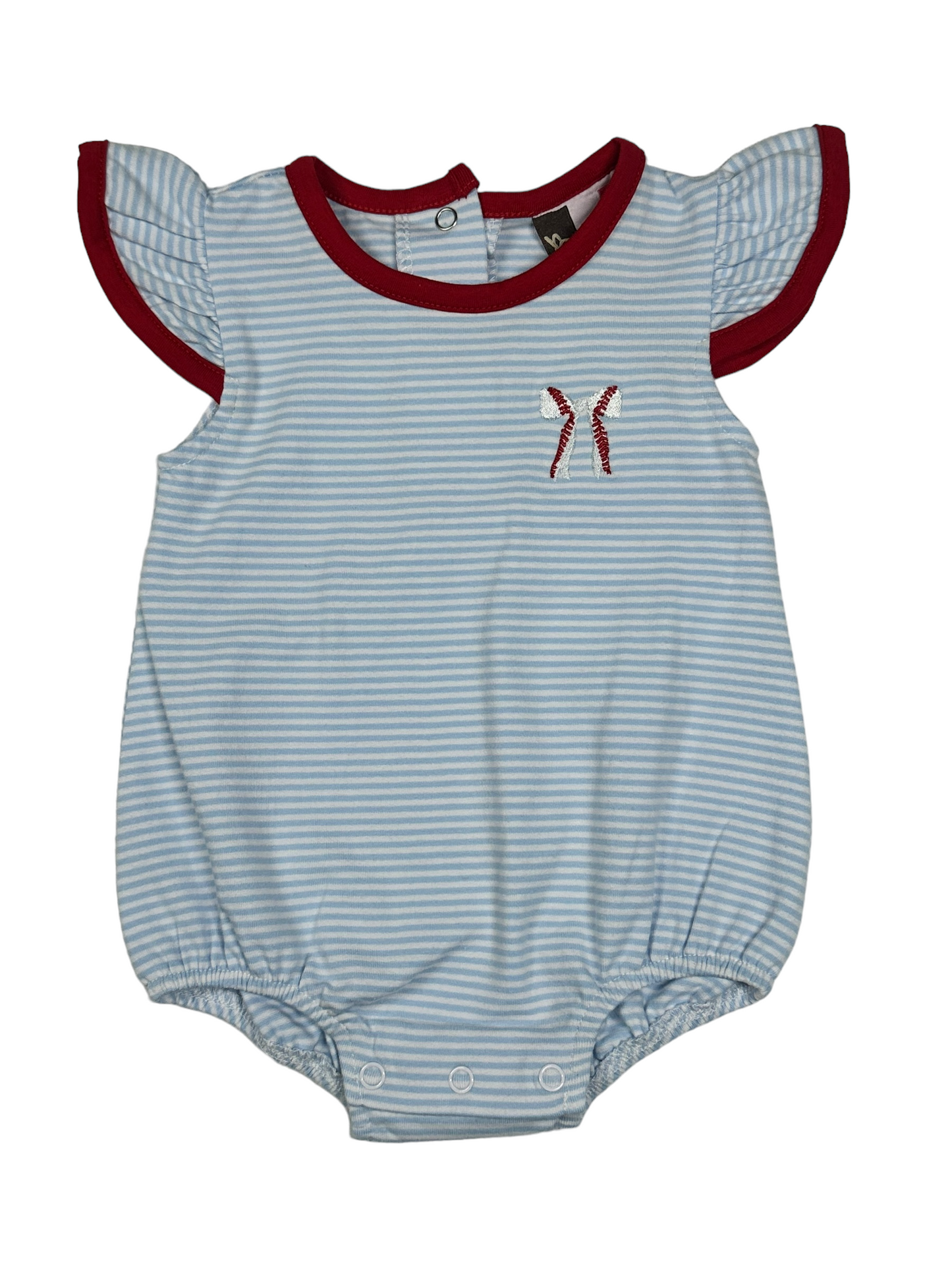 Banana Split Ruffle Baseball Bubble