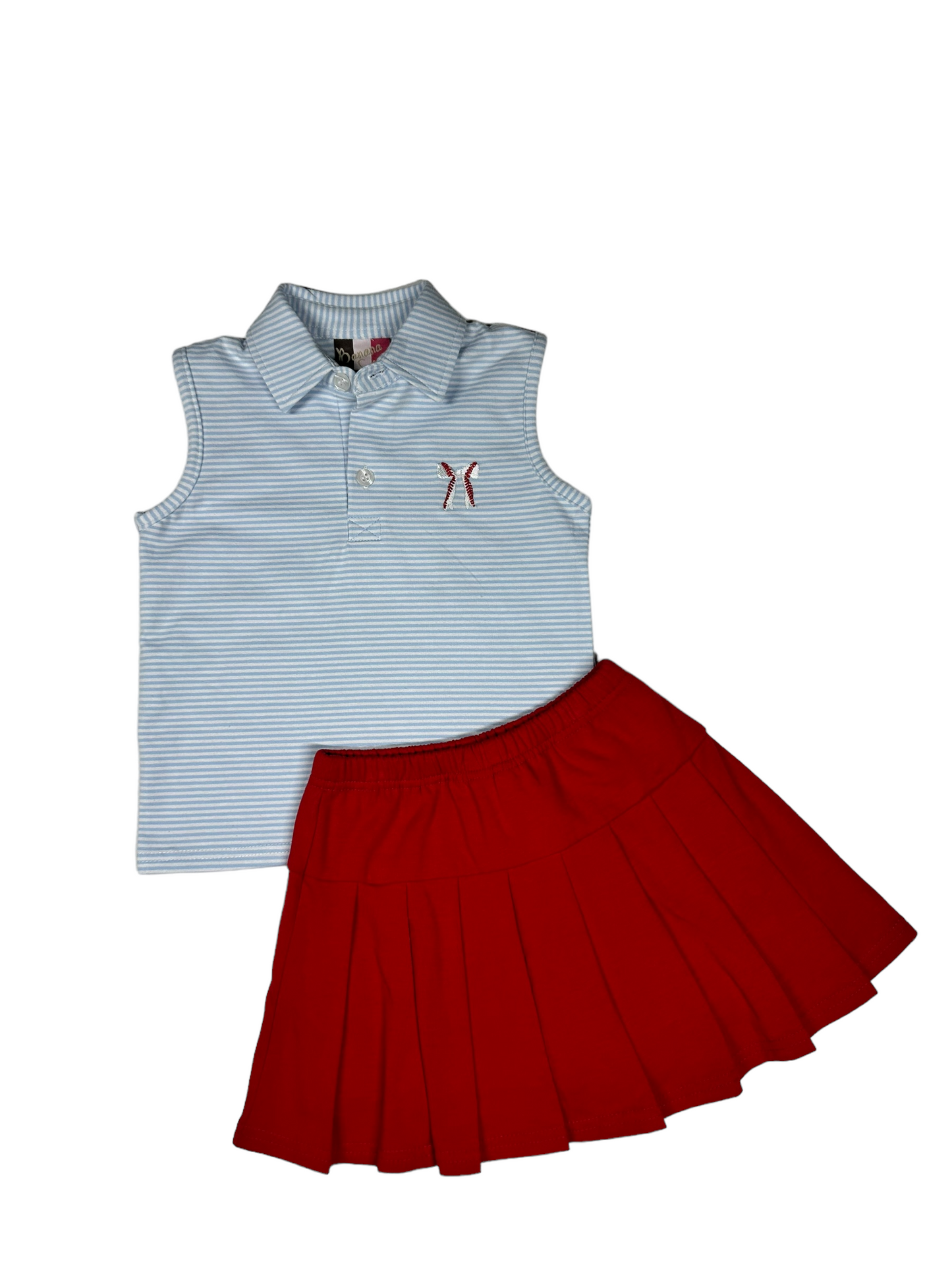 Banana Split Baseball Skort Set