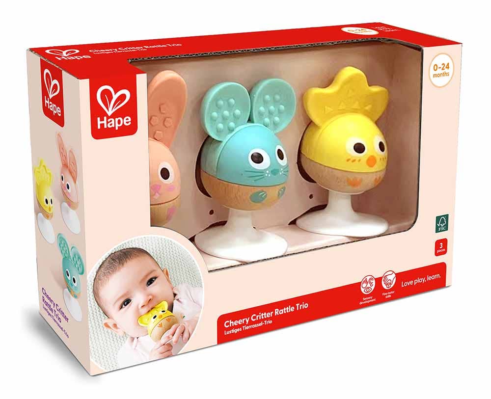 Hape Critter Rattle Trio