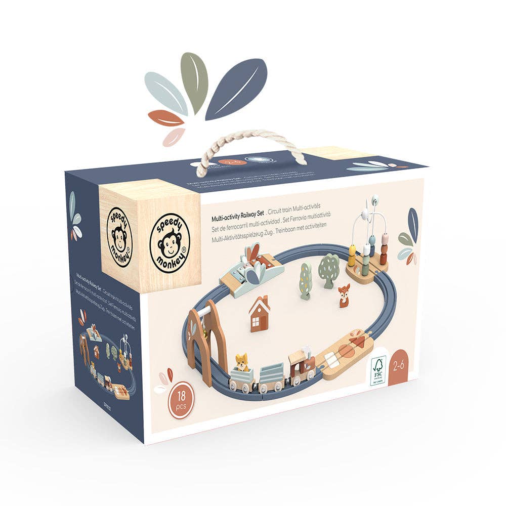 Speedy Monkey Railway Set
