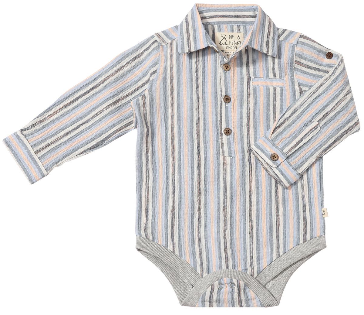 Me & Henry Multicolor Jasper Onesie