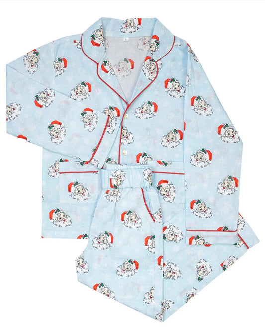 Smockingbird Santa Pajama