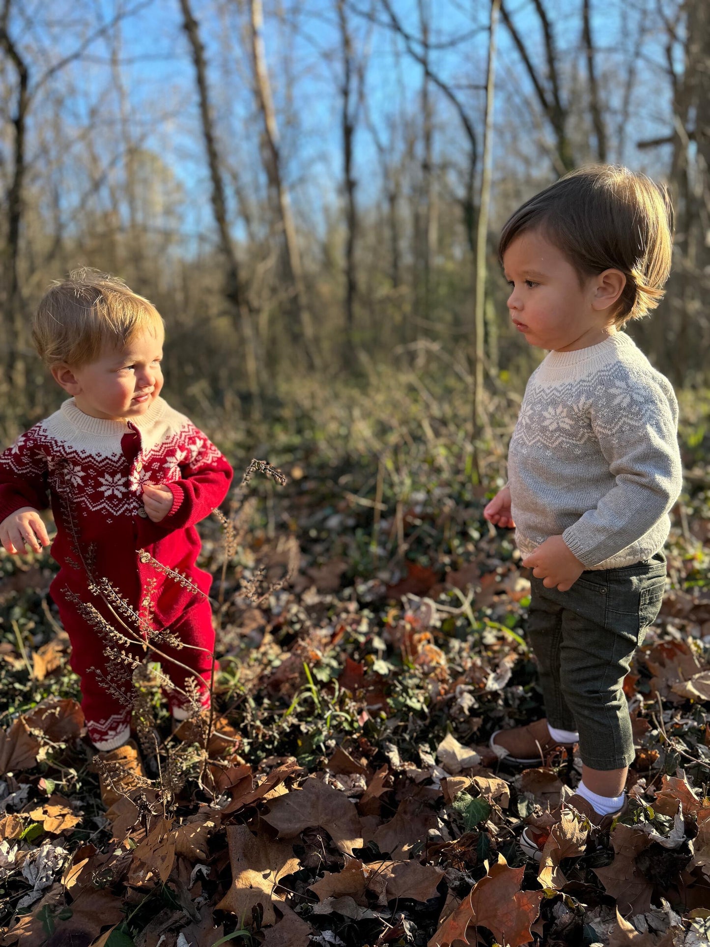 Me & Henry Red Polar Romper