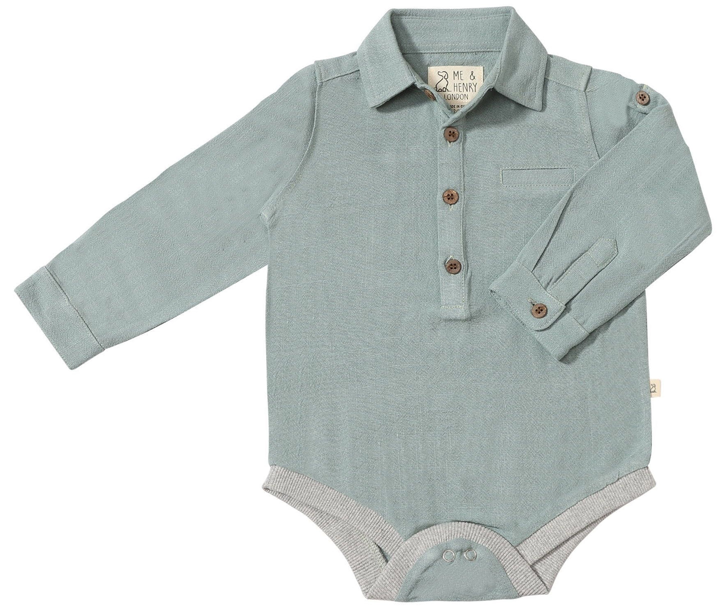 Me & Henry Blue Jasper Onesie