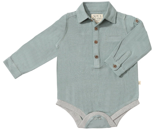 Me & Henry Blue Jasper Onesie