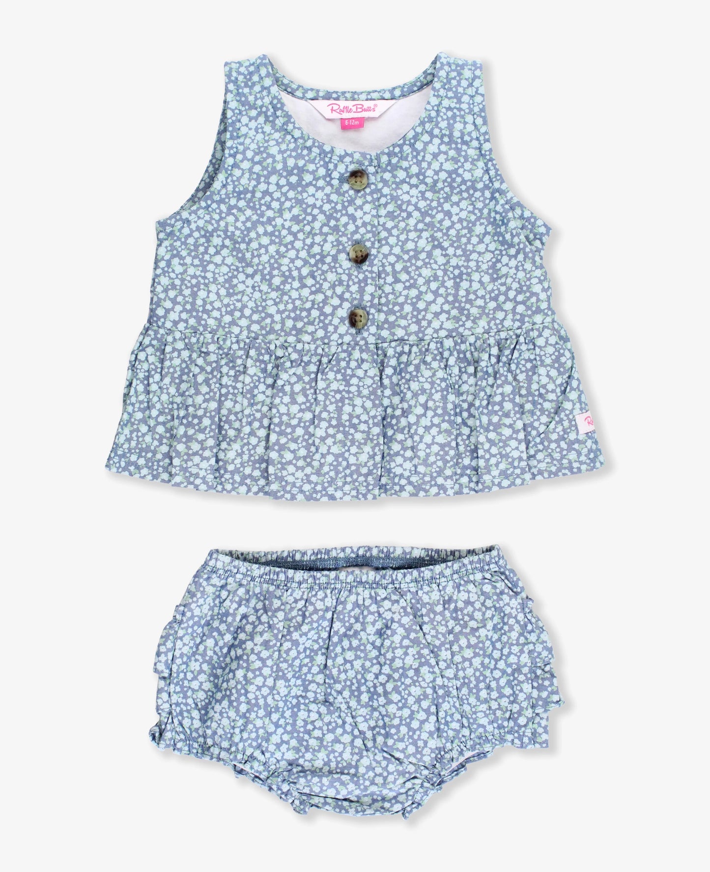 Rufflebutts Button Up Bloomer Set