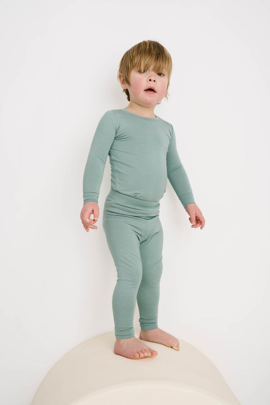 Little One Seafoam Bamboo Pajama