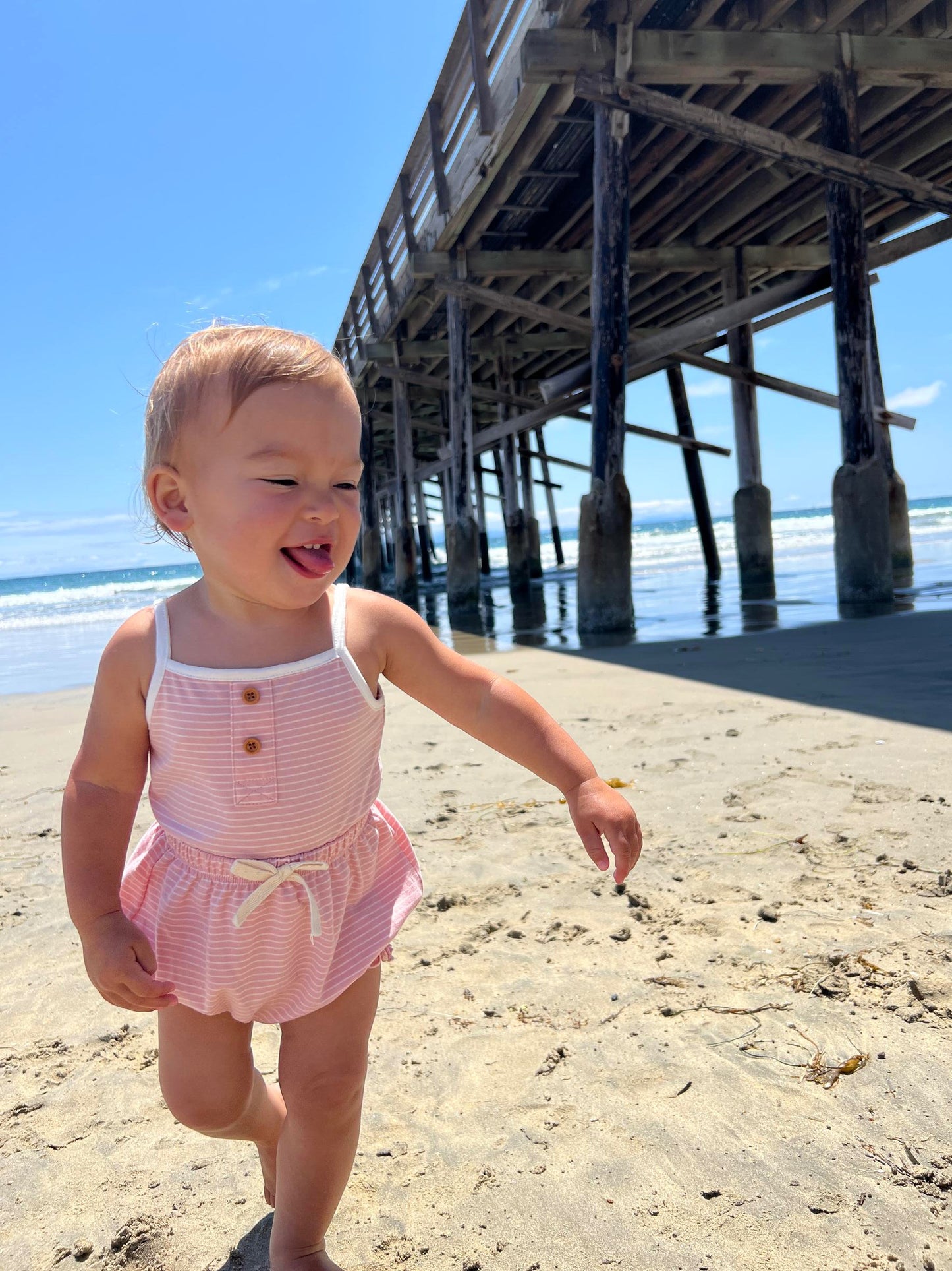 Vignette Karter Onesie & Bloomer Pink